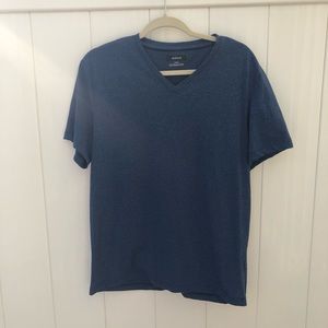 Alfani  Blue Mens V Neck T-Shirt Size Large L